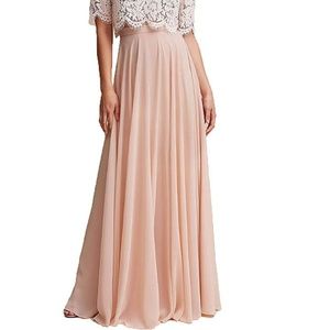 Bridesmaid Maxi Skirt - Floor Length Chiffon